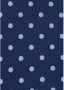 Businesskrawatte Pünktchen dunkelblau