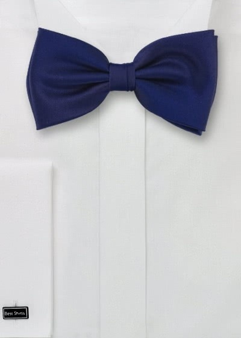 Kinderfliege italienische Mikrofaser dunkelblau