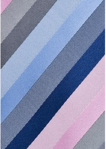 Elegante Herrenkrawatte mit Farbton Business  rosa hellblau