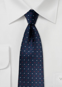 Breite Herrenkrawatte Pünktchen...