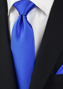 Krawatte in Farbe royalblau uni