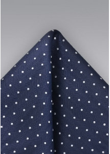 Einstecktuch Tupfen Blau