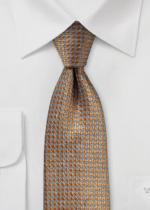 Krawatte mit Bouclé-Gewebe messing