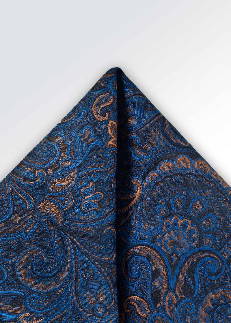 Einstecktuch Paisley navyblau