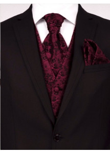 Hochzeitsweste dunkelrot