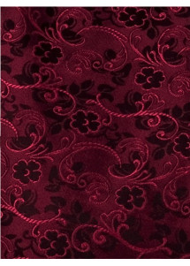 Dunkelrote Hochzeitsweste mit blumenmuster