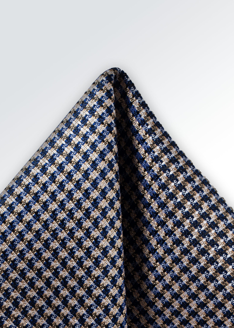 Ziertuch Netz-Pattern beige