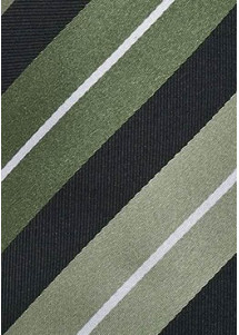 Businesskrawatte Streifendessin asphaltschwarz waldgrün