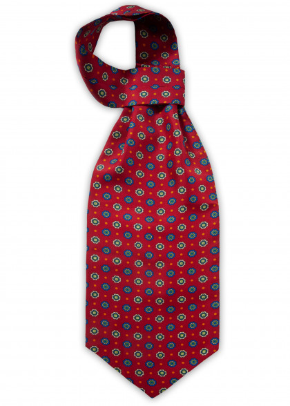 Ascot aus dem gleichen Stoff und Farbe