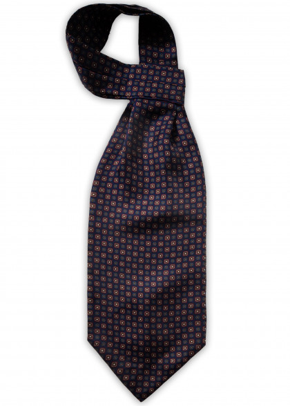 Ascot aus dem gleichen Stoff und Farbe