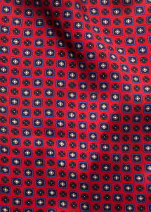 Roter Krawatten-Schal mit Futter