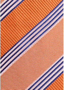 Krawatte gestreift orange