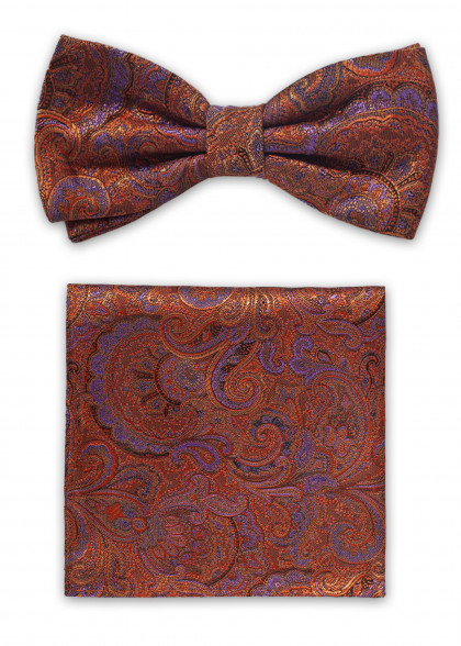 Fliegen-Set aus dem gleichen Stoff und Farbe