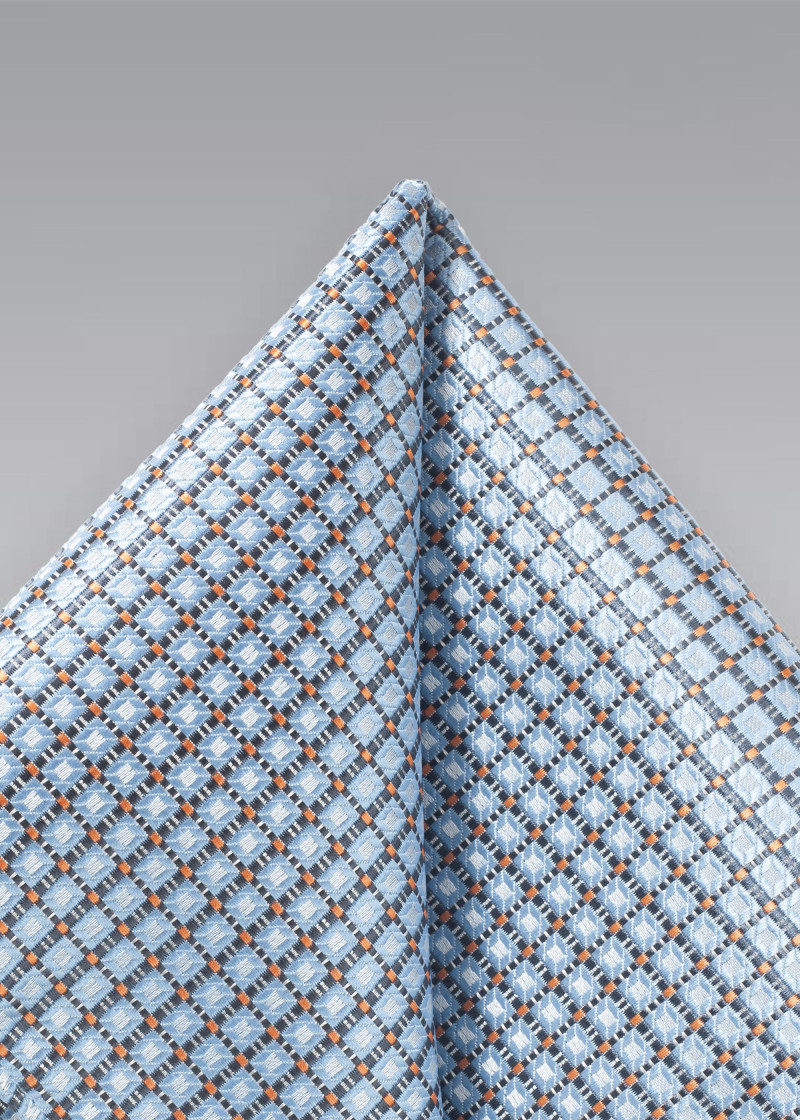 Einstecktuch mit Karo-Strukturen