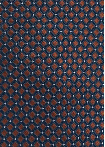 Krawatte strukturiert braun navyblau