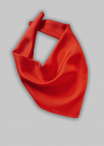 Damentuch Seide rot einfarbig