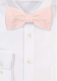 Herrenfliege aus 100% Leinen (rosa / beige)