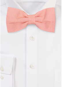 Herrenfliege aus 100% Leinen (Lachs)