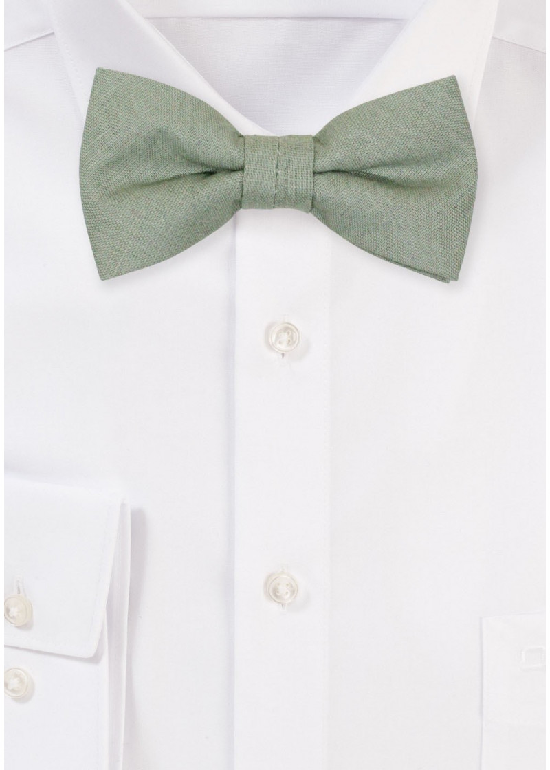 Kinderfliege aus 100% Leinen (Dark Limongreen)