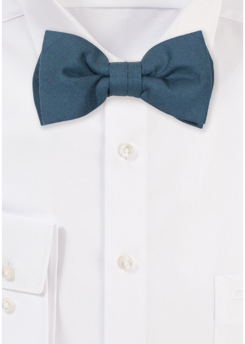 Kinderfliege aus 100% Leinen (blau)