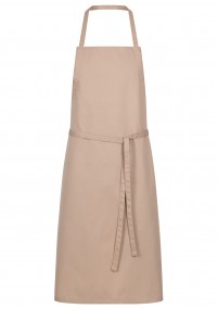 Latzschürze mit Tunnelzug beige/sand
