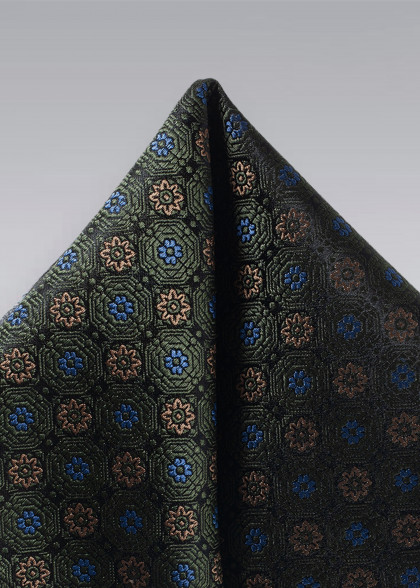 Einstecktuch aus dem gleichen Stoff und Farbe