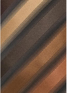 XXL-Streifen-Krawatte braun