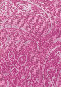 Herrenfliege mit Paisley-Muster in pink (Detailaufnahme)