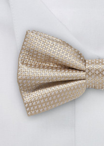 Seidenfliege mit Struktur in Beige