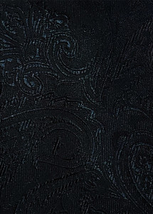 Herrenkrawatte gediegenes Paisleymotiv tiefschwarz Detailansicht