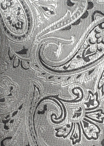 Einstecktuch lebensfrohes Paisley-Motiv grau Detailansicht