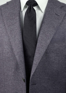 Krawatte mit Paisleymotiv schwarz von Puccini