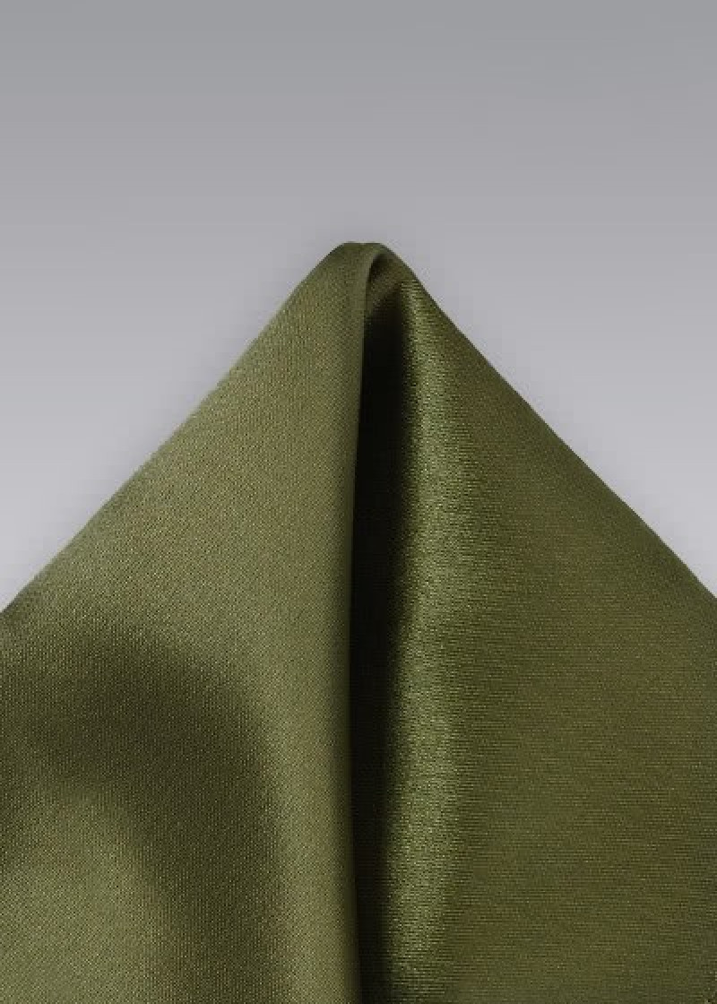 Einstecktuch Kunstfaser Jagdgrün