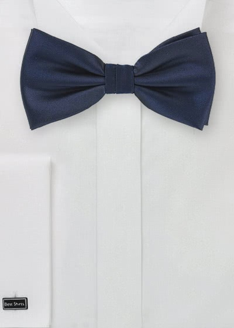 Herrenfliege marineblau unifarben