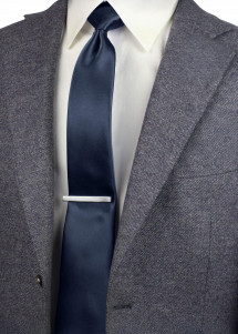 Krawatte Gummizug dunkles navy-blau