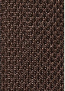 Seiden-Kravatte gewirkt mokkabraun