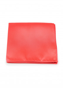 Korallenfarbiges Einstecktuch einfarbig