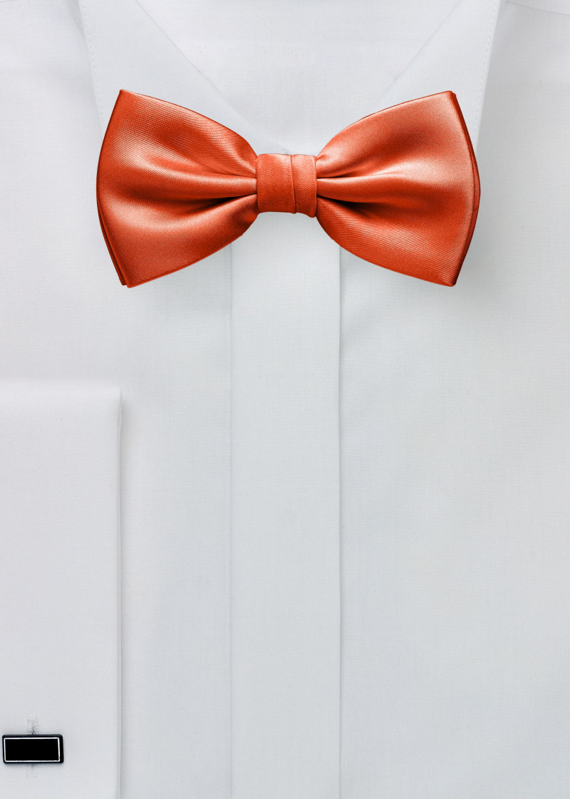 Herren-Schleife rostfarben Kunstfaser
