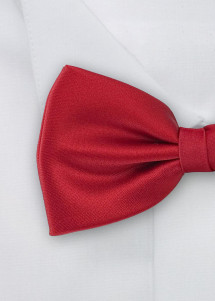 Kinderfliege monochrom dunkelrot Detailbild