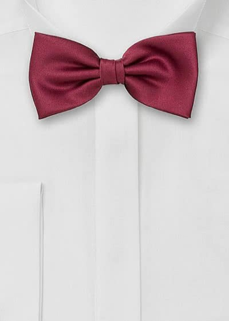 Fliege Mikrofaser bordeauxrot