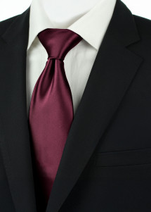 Clip Krawatte bordeauxfarben