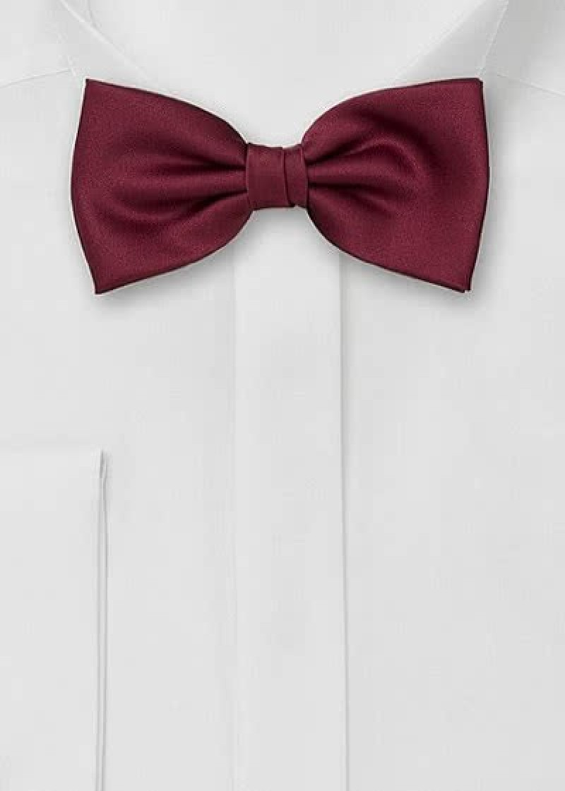 Kinderfliege italienische Mikrofaser weinrot