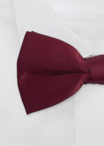 Selbstbinde-Fliege in weinrot edel