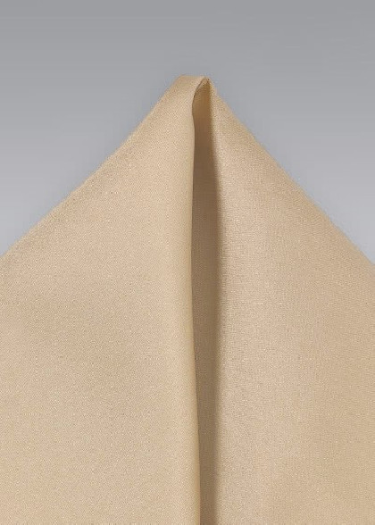 sandfarbenes Einstecktuch für Herren