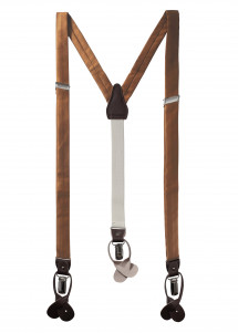Elegante braune Hosenträger