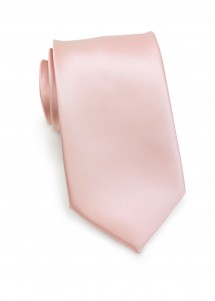 Krawatte aus Set Mikrofaser Blassrosa