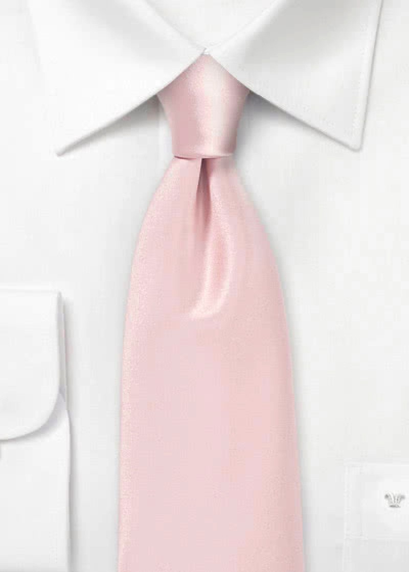 Krawatte rosé unifarben
