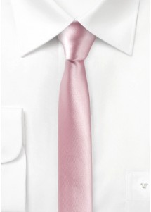 Extra schlanke Businesskrawatte Altrosa