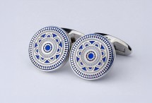 Hübsche runde Manschettenknöpfe...