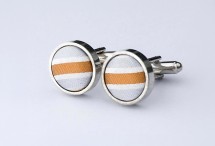 Schickes Manschettenknopf Paar mit Seide...